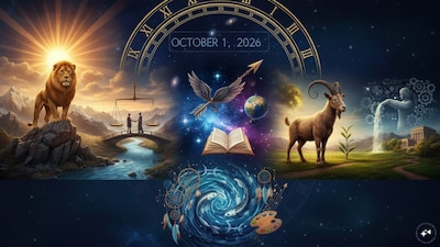 Daily Horoscope Today, October 1, 2026: Daily horoscope by Chirag Daruwalla. (AI generated image)