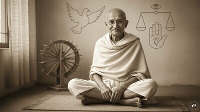 Gandhi Jayanti 2026 marks Mahatma Gandhi's birth anniversary, with his thoughts on truth, non-violence, peace and service continuing to inspire generations. (AI photo)