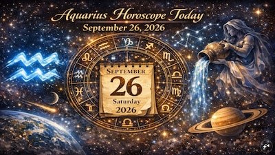 Aquarius Horoscope Today: Astrological predictions by Chirag Daruwalla for kumbha rashi on September 26, 2026. (AI generated image)