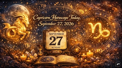 Capricorn Horoscope Today: Astrological predictions by Chirag Daruwalla for makara rashi on September 27, 2026 (AI generated image)