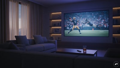 Watch movies in the big-screen style.