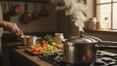 Before choosing a pressure cooker, first check its capacity and compatibility with your cooktop. (Representative image: AI-generated)