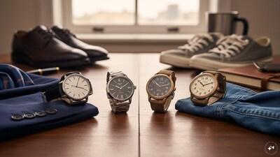 Leather-strap watches generally offer a more traditional appearance, while metal straps can provide a more versatile everyday look. (Representative image: AI-generated)