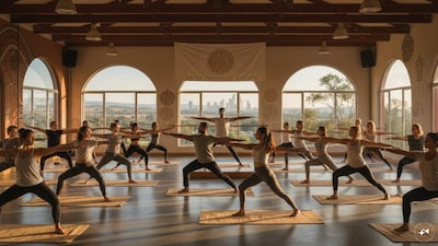 The row began when a federal agency, Jobs and Skills Australia, listed "yoga teacher" as a skill in demand. (AI generated for representation)