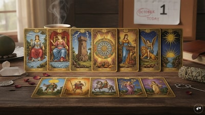 Tarot Card Predictions Today October 1 Card Reading 2026 Daily Tarot Card Reading for All Zodiac Signs. (AI generated image)