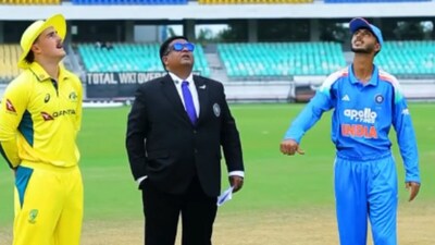 India vs Australia 2nd Youth ODI Live Score: Follow latest updates from Rajkot here. (Screengrab/saurashtracricket)