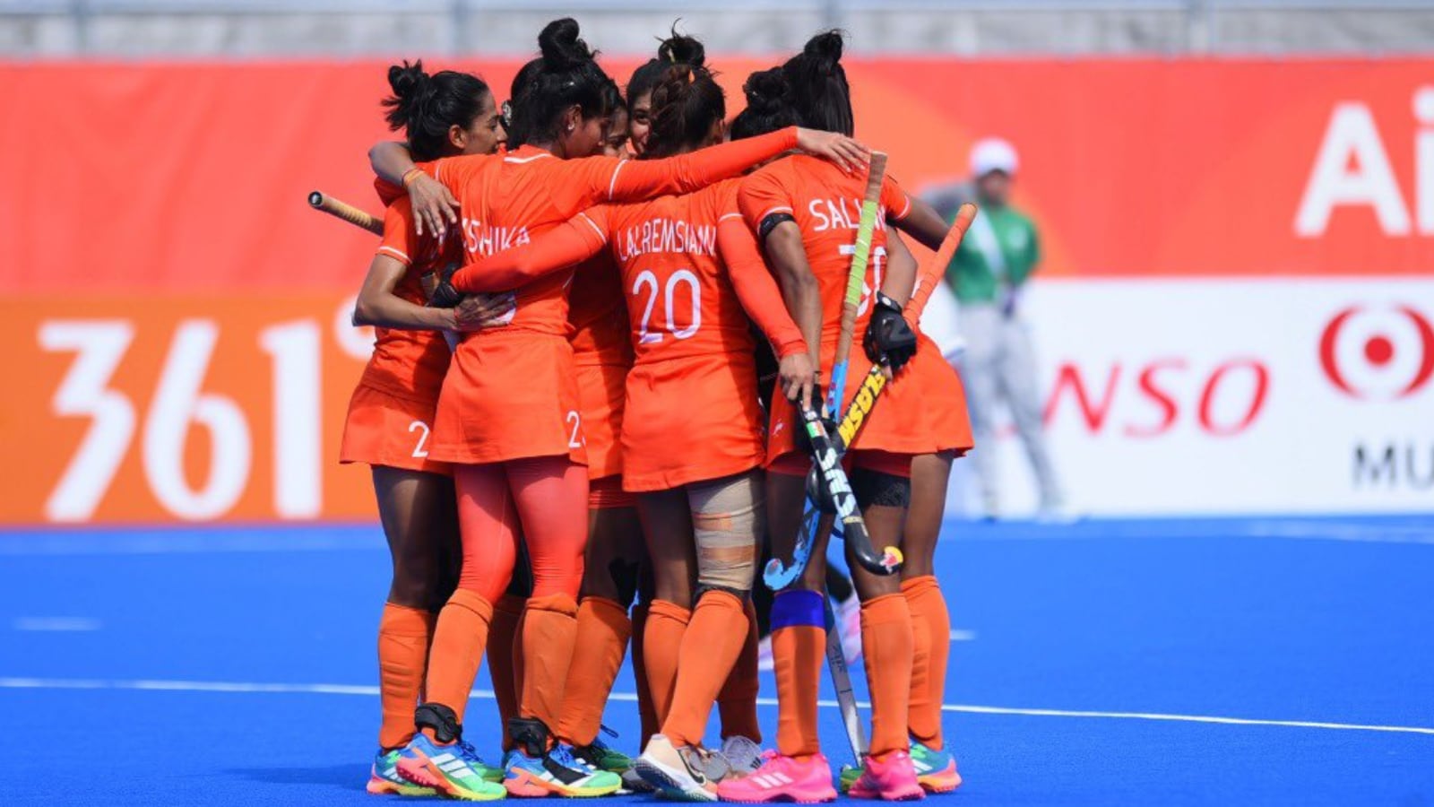 ndia women hockey team goal celebration