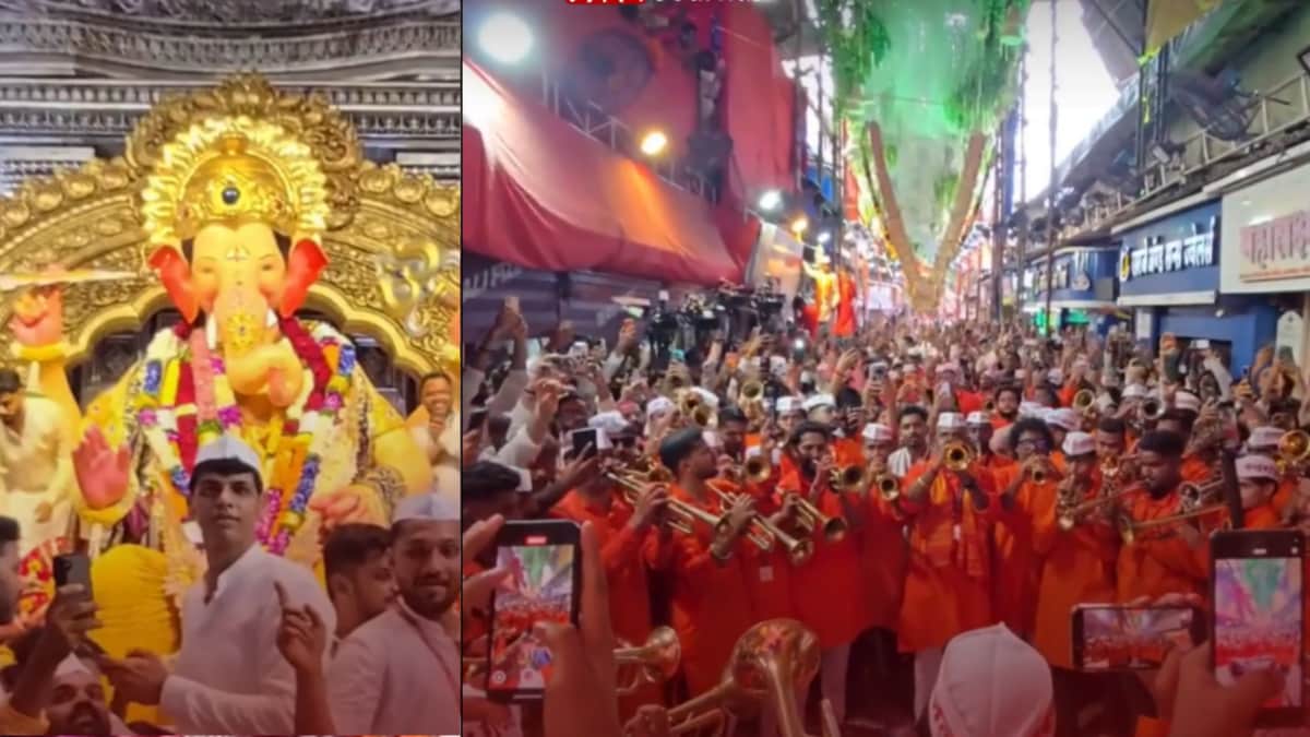 லால்பாக்சா ராஜா விசர்ஜன் பவனி தொடங்கியது