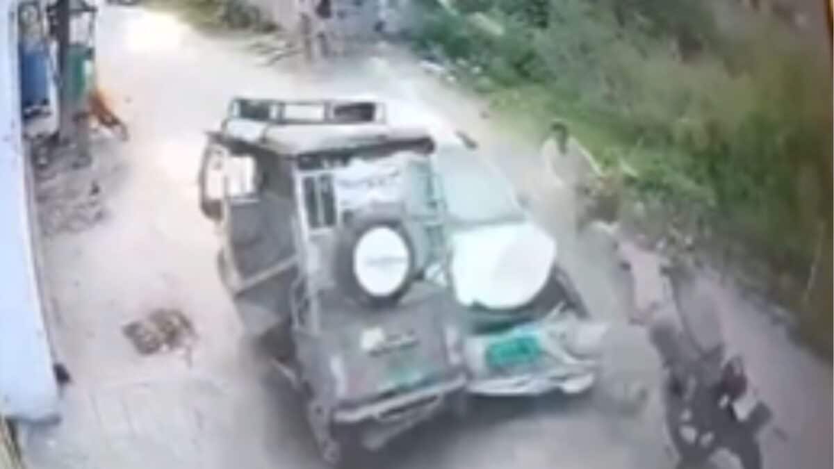 Bike Flies 30 Feet As Speeding Car Hits 6 Vehicles In Ludhiana; CCTV Captures Horror