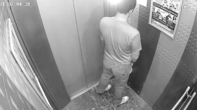 The incident reportedly came to light after residents noticed a foul smell inside the lift and complained to the apartment owners' association (AOA) and the maintenance team. (X/@lokeshrLive)