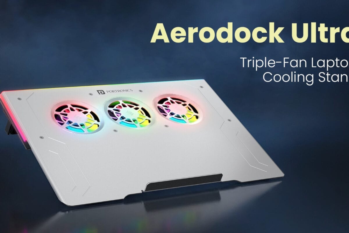 Portronics AeroDock Ultra Launched In India At Rs 1,549 With Triple-Fan Laptop Cooling