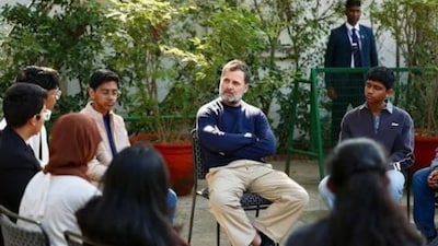 Congress leader Rahul Gandhi interacts with Gen Z. (Source: Instagram)