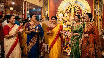 The Bengali saree wardrobe has much more to offer than the iconic red-and-white drape. Here are eight traditional West Bengal handloom sarees to know before Durga Puja.