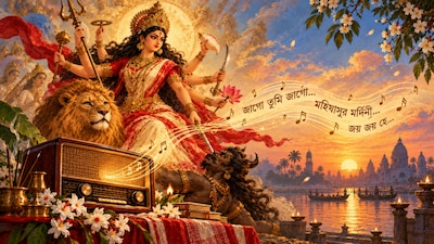 As Bengal wakes to the soulful strains of Mahishasura Mardini, discover the mythology behind Mahalaya and why Goddess Durga is invoked at the break of dawn.