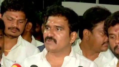Tamil Nadu Minister CTR Nirmal Kumar (ANI photo)