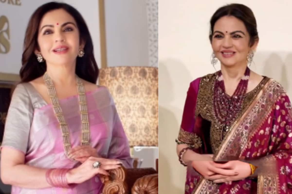 Nita Ambani Honours Indian Craftsmanship In Banarasi Weaves And Handloom Silk At Swadesh Eros’ First Anniversary