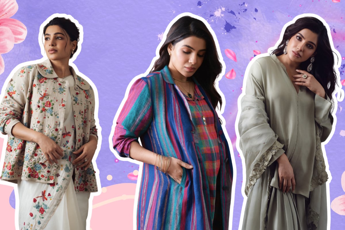 Samantha Ruth Prabhu Makes Maternity Dressing Colourful, Textured And Layered In Striking Silhouettes