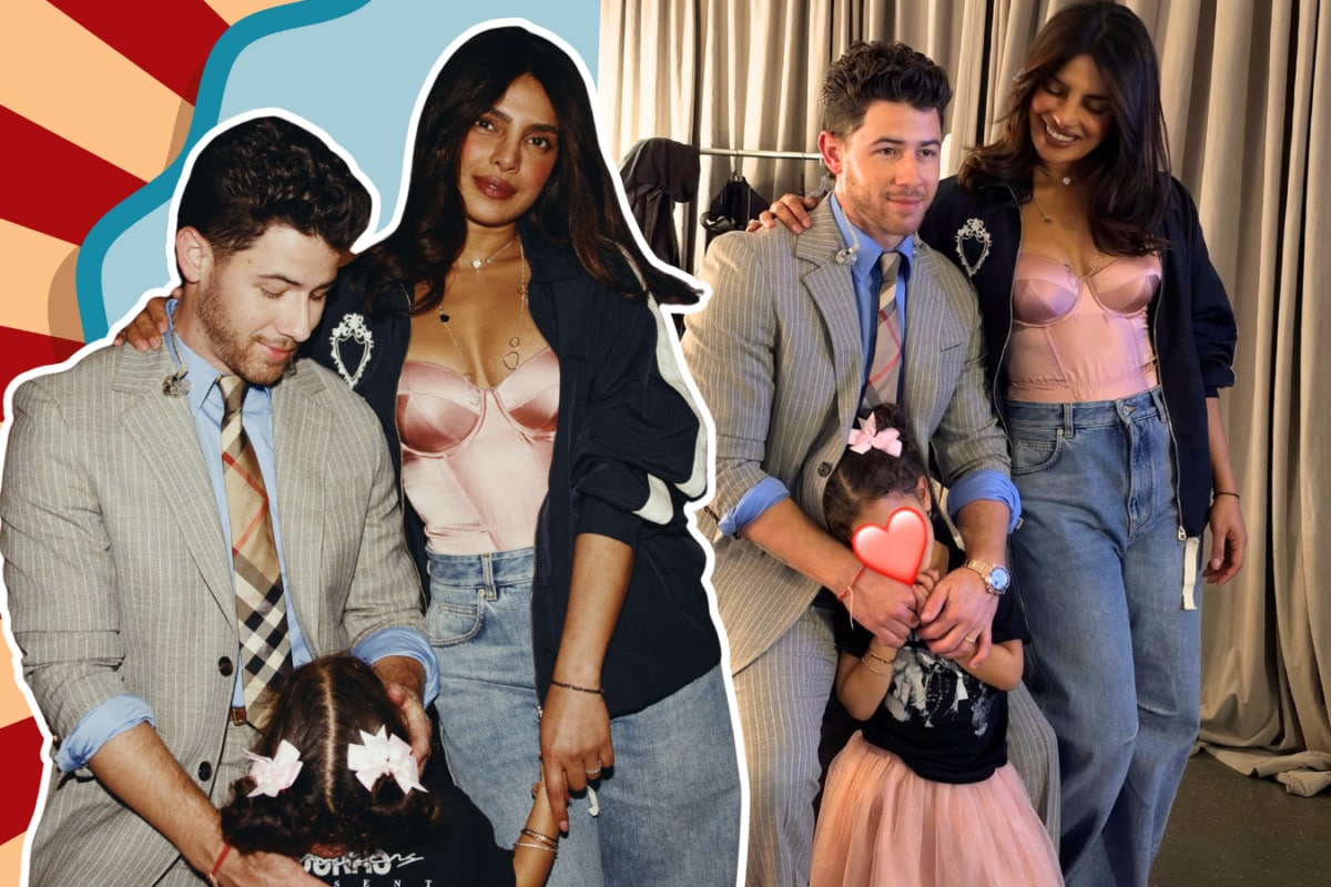 Priyanka Chopra’s Satin-And-Denim Look Has Nick Jonas’s Pinstripes For Company