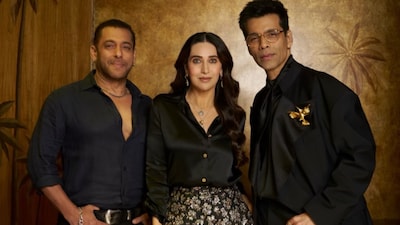The nostalgia is real as Karisma Kapoor serves polished chic in florals and Salman Khan keeps things effortlessly cool in a navy shirt on Koffee With Karan.