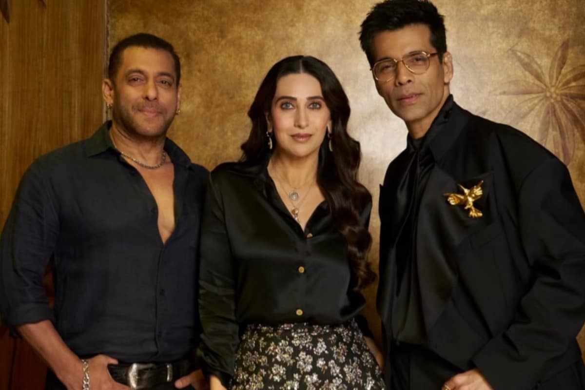 Karisma Kapoor's Floral Skirt And Salman Khan's Crisp Shirt Make This 90s Reunion Worth A Double Take