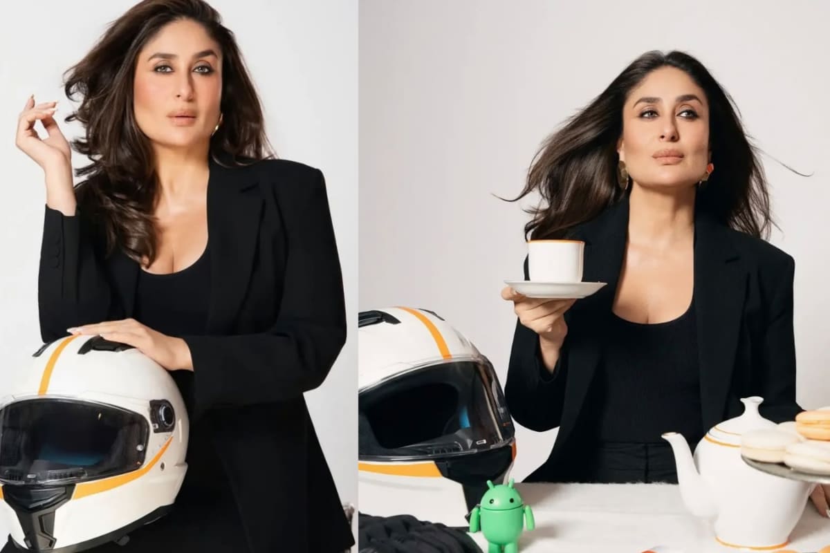 Kareena Kapoor Khan Gives Motorsport A Fashion Spin In Sleek Black Tailoring And A Scoop-Neck Top