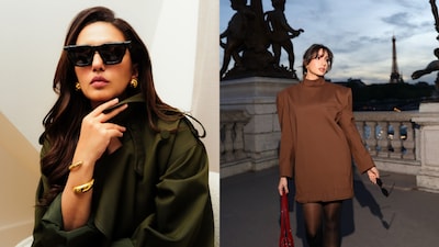 From Huma Qureshi’s cinched olive trench to Nora Fatehi’s brown Mugler mini and red heels, Paris Fashion Week 2026 had plenty of desi fashion drama.