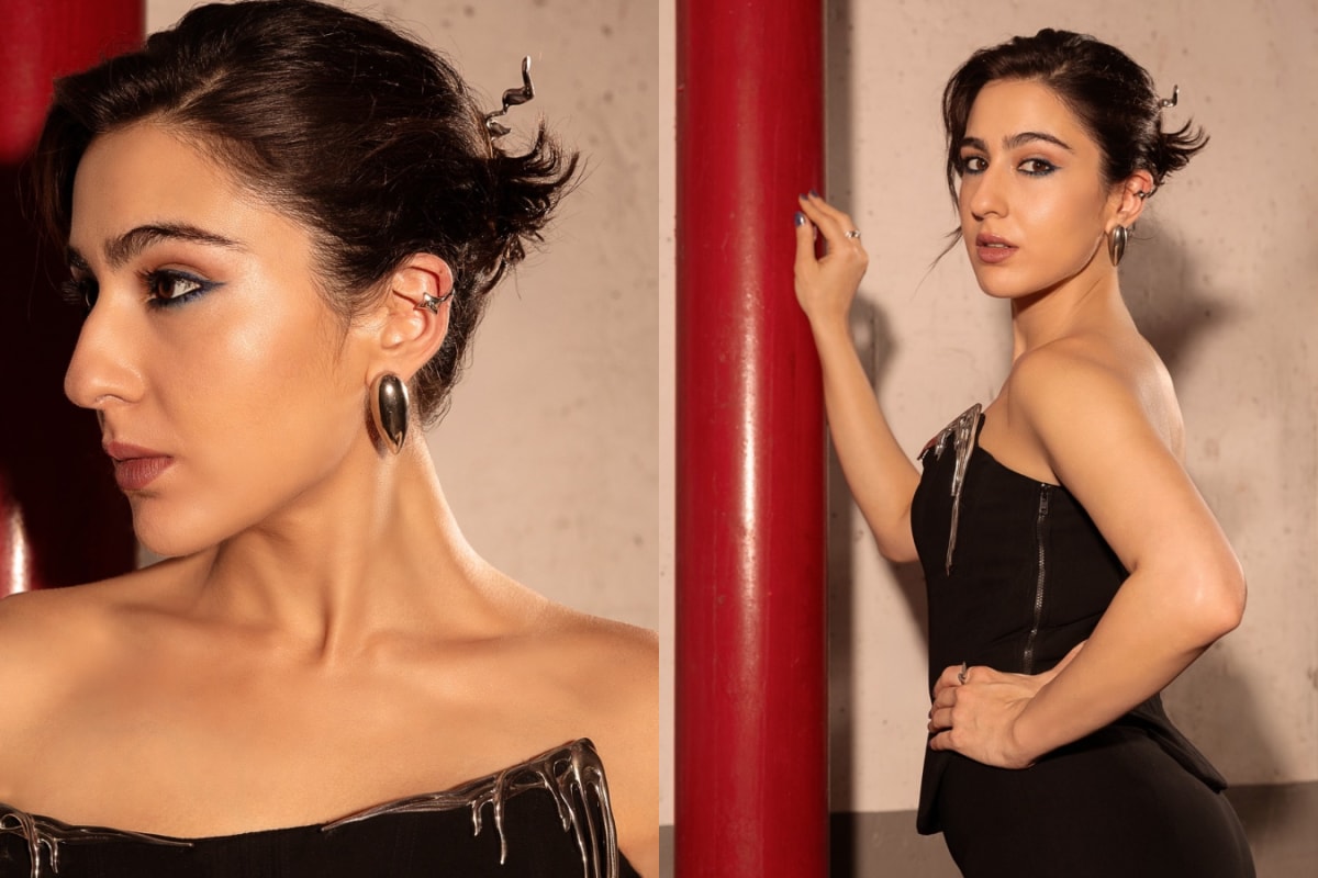 Sara Ali Khan Serves Bronzed Glam With Winged Eyeliner For 'Udta Teer' Promotions; Take Notes For Diwali