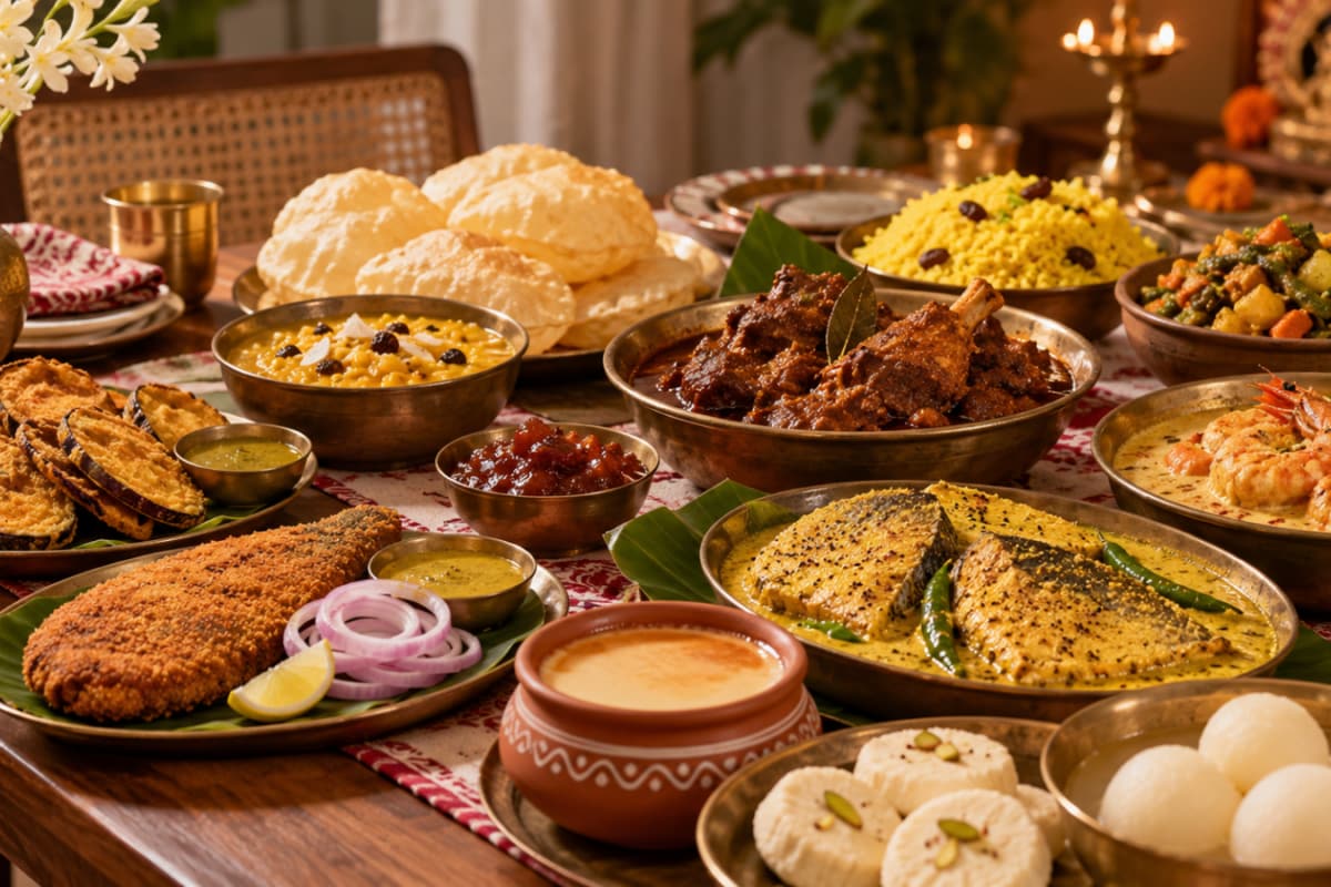 Hosting A Durga Pujo Dinner At Home? These Bengali Dishes Belong On Your Table