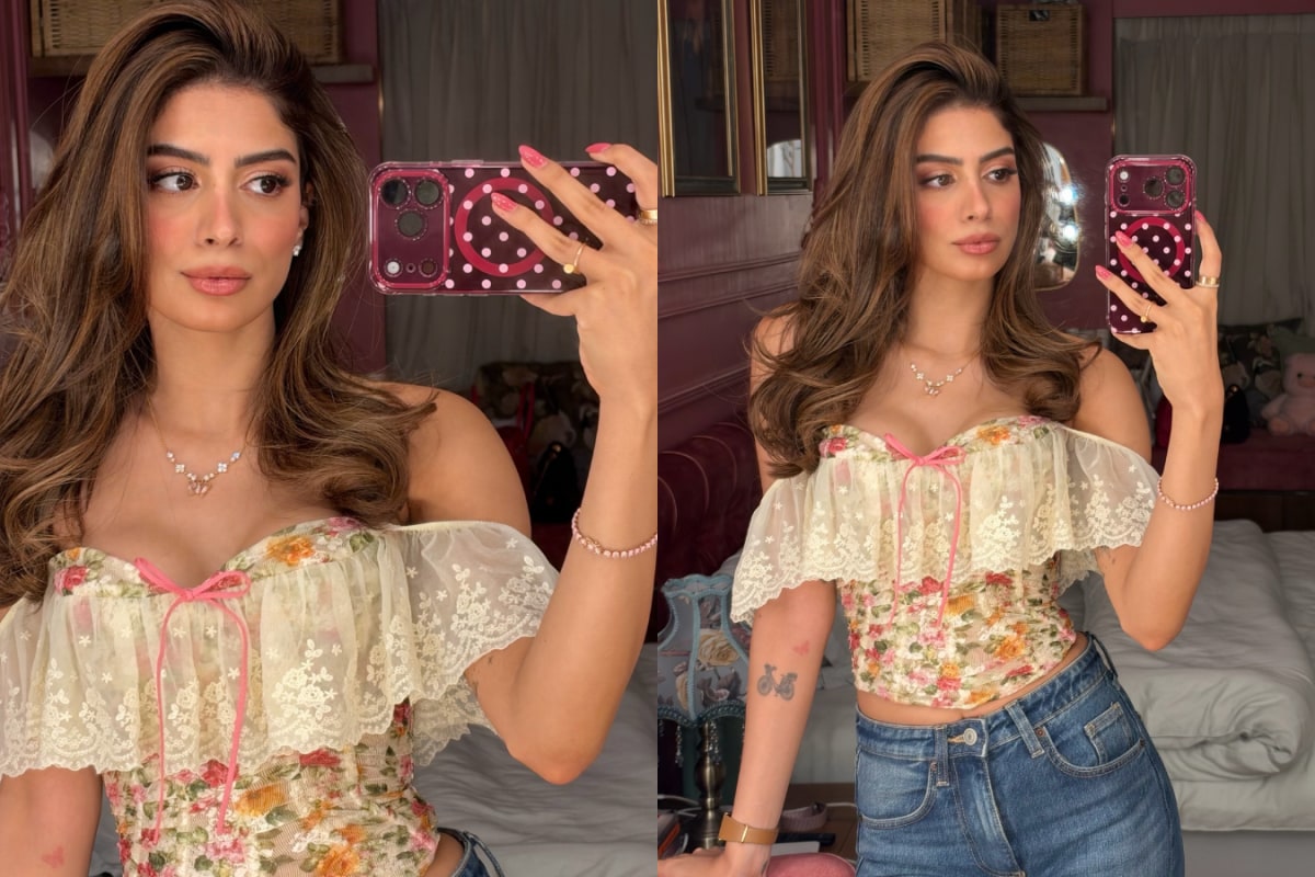 Khushi Kapoor's Floral Corset Top And Blue Jeans Combo Belongs On Every Gen Z Girl's Wardrobe