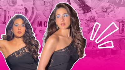 Looking to switch up your Navratri makeup? Sara Ali Khan’s blue eyeshadow and brushed-out waves make a compelling case for colour.