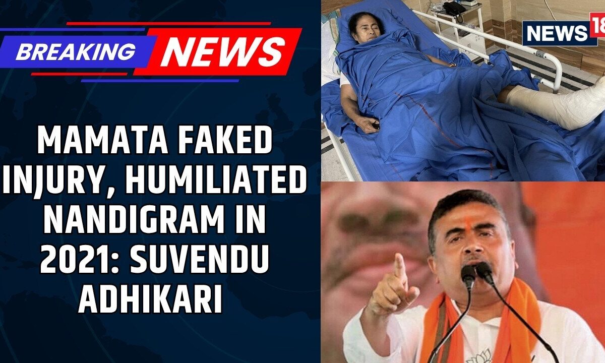 ‘Faked Injury, Humiliated Nandigram’: Suvendu Adhikari Orders Probe Into Mamata’s 2021 Leg Injury