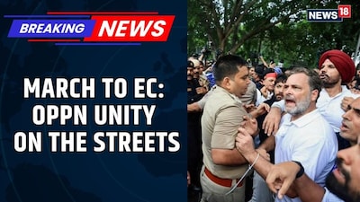 INDIA Bloc MPs Stopped By Police During March To Election Commission
