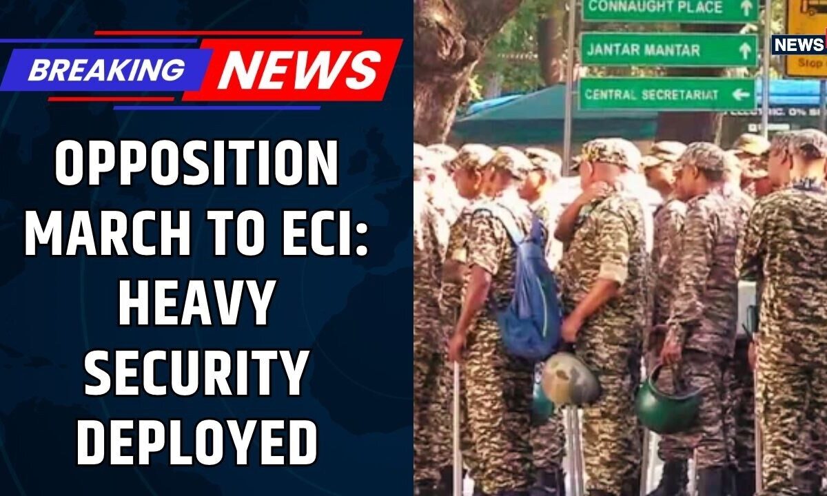 INDIA Bloc March To ECI News: Gyanesh Kumar Latest News | SIR, ‘Vote Chori’ Row & Heavy Security