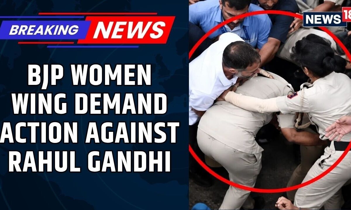 BJP Women’s Wing Protests Against Rahul Gandhi Over Misconduct Allegations | Delhi Protest | News18