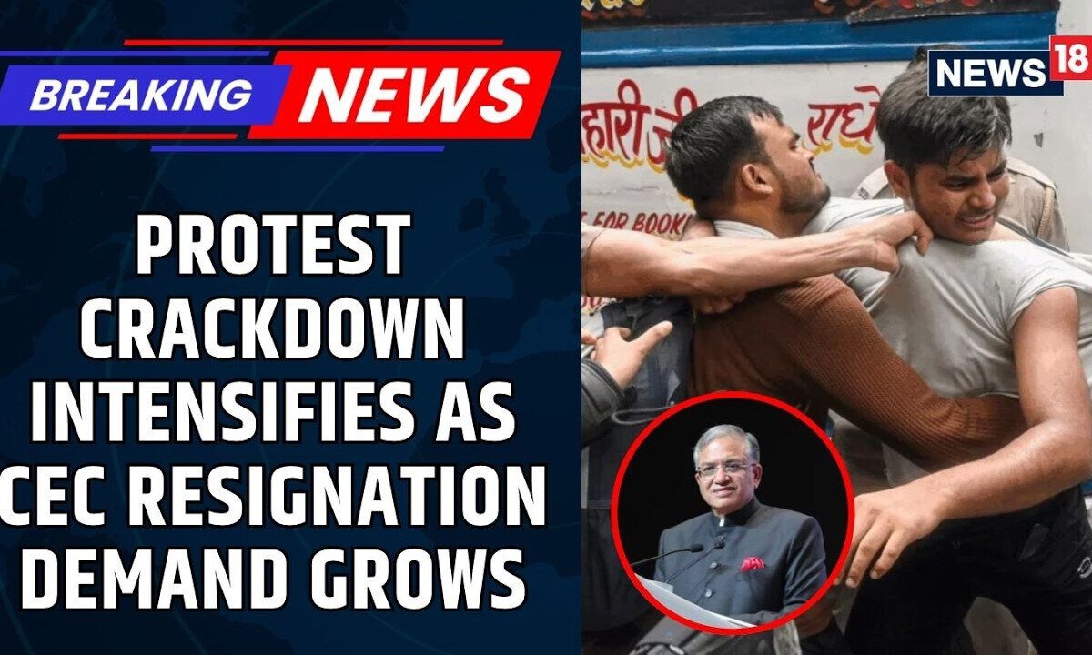 Tensions Rise in National Capital as Protests Against Election Commissioner Escalate | News18
