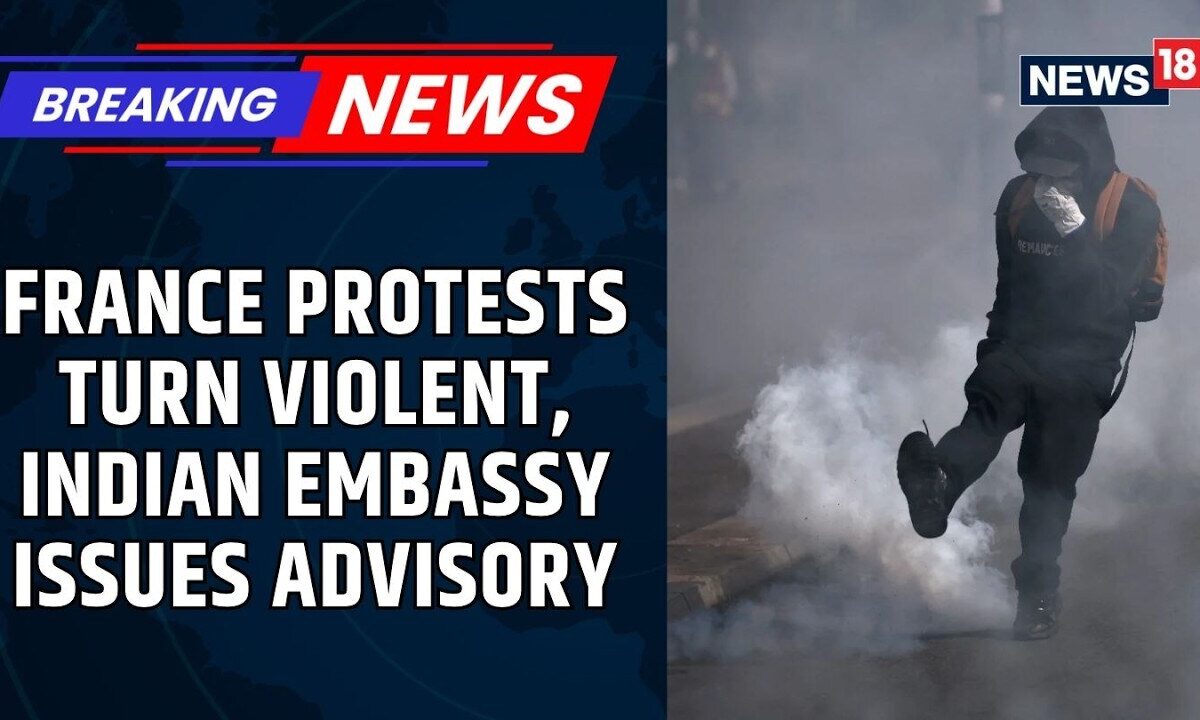 France On Edge! Indian Embassy Issues Safety Warning Amid Violent Protests | France Protest | News18