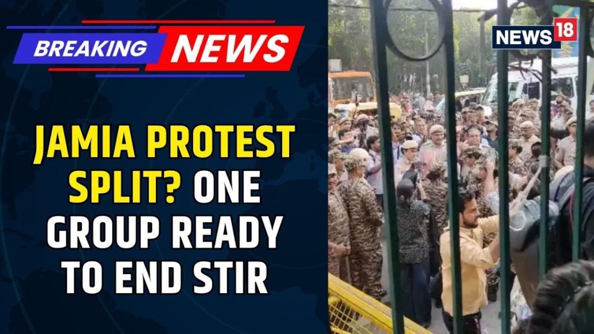 Jamia Protest Sees Split as Some Students Agree to End Agitation Amid Ongoing Tensions | News18