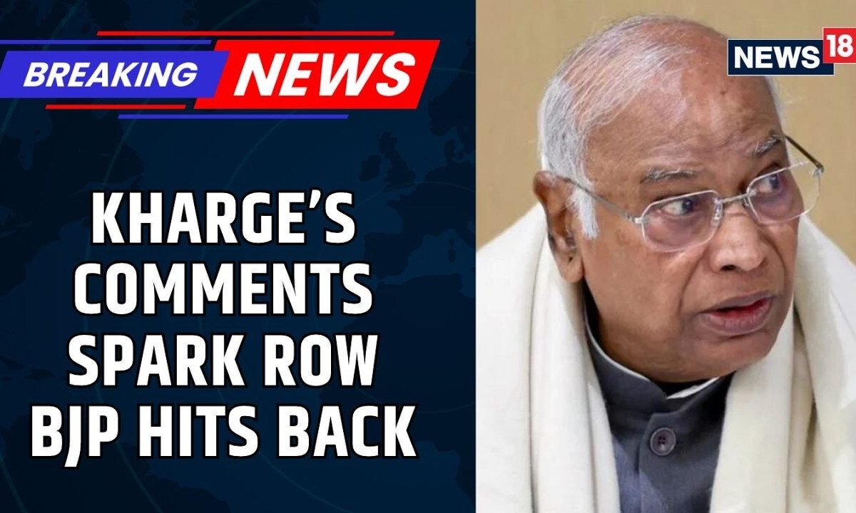 Congress President Mallikarrjun Kharge’s Remark on PM Modi Sparks BJP-Congress Showdown | News18