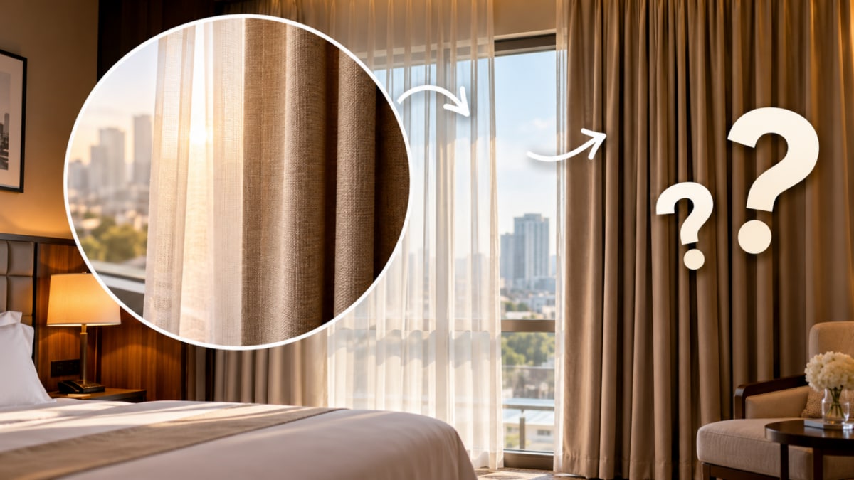 Why Hotels Pair Sheer Curtains With Heavier Ones