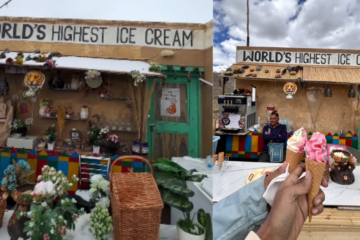 Move Over Mountain Chai, Try Eating A Scoop At The World’s Highest Ice Cream Shop