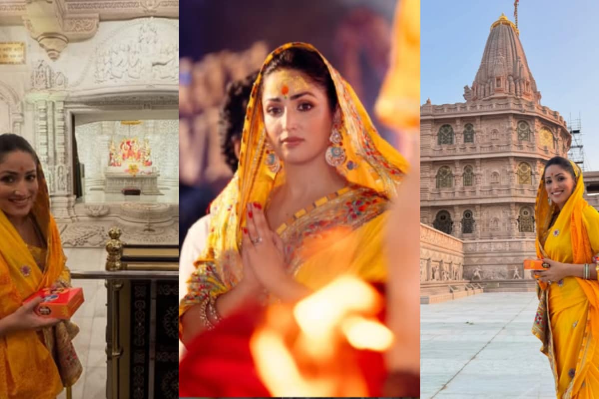 Yami Gautam Keeps It Simple In A Radiant Yellow Saree For Her Ayodhya Ram Mandir Visit