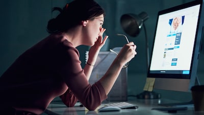 If your laptop display appears to be glowing like a lamp while the rest of the room is relatively dim, lowering the brightness may make viewing more comfortable.