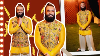 The jacket became a statement piece that balanced heritage-inspired design with Singh's instinct for expressive dressing.