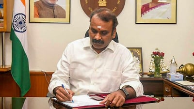 L Murugan thanked PM Modi in his resignation letter. (PIB/File)