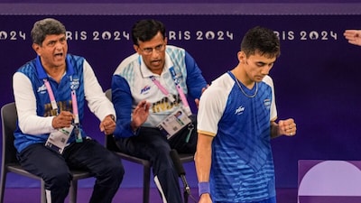 India's Lakshya Sen during the Men's Singles bronze medal badminton match against Malaysia's Lee Zii Jia at the 2024 Summer Olympics (Picture credit: PTI)