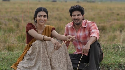 Dulquer Salmaan and Satvika Veeravalli in Aakasamlo Oka Tara teaser.