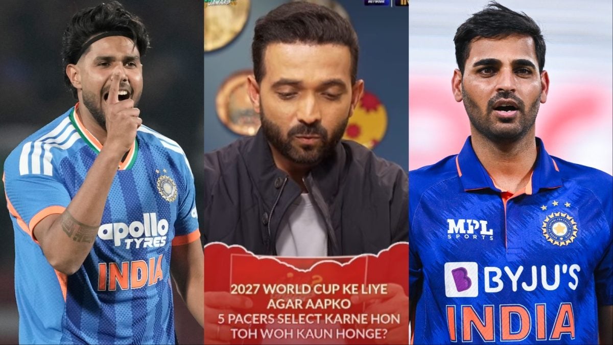 No Bhuvneshwar & Harshit Rana! Rahane Picks India's Fast Bowling Attack ...