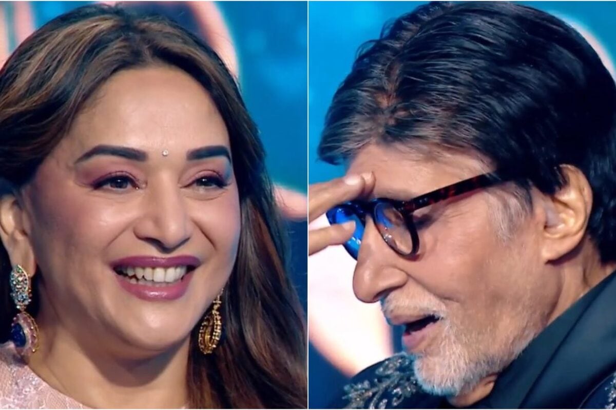 'Arey Baap Re': Amitabh Bachchan Gets Embarrassed After Madhuri Dixit Makes Him Watch His Ek Do Teen Dance