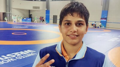 Indian wrestler Antim Panghal (ANI Photo)