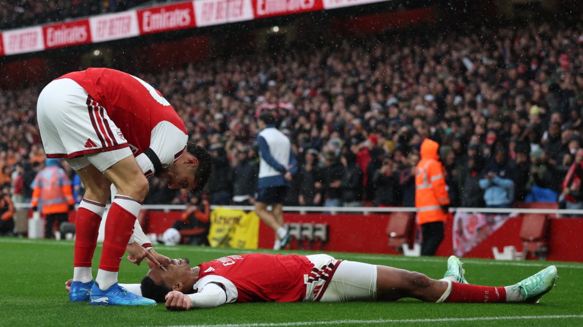 Photo : news18.com Arsenal bat Everton 2-0 et rejoint Manchester City en tête